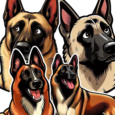 Stikeris.lt Lipdukai Belgų aviganis stickers belgian malinois