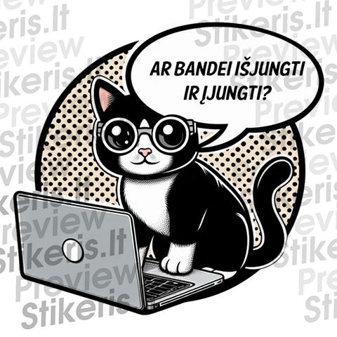 Lipdukas Ar bandei? Lipdukas Ar bandei? - Stikeris