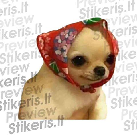 babushka_dog meme sticker