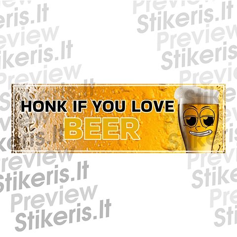 Lipdukas Honk if you love beer