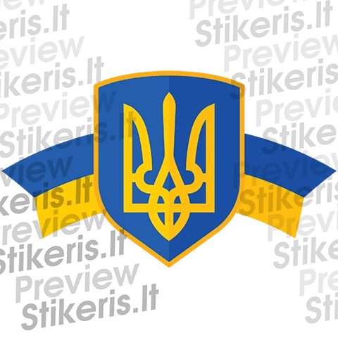 Lipdukas Aš palaikau Ukrainą! Lipdukų kolekcija 11 vnt.