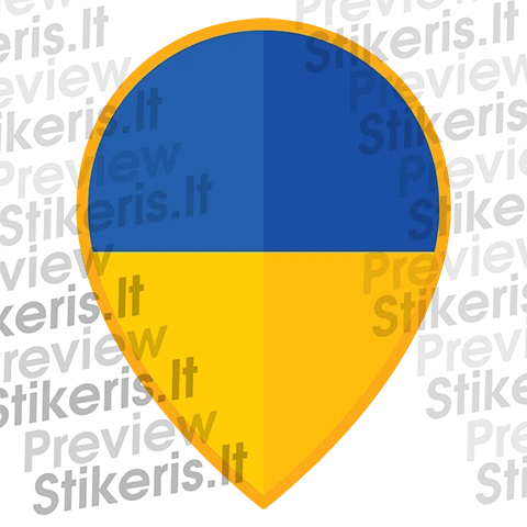 Lipdukas Aš palaikau Ukrainą! Lipdukų kolekcija 11 vnt.