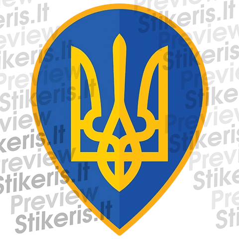 Lipdukas Aš palaikau Ukrainą! Lipdukų kolekcija 11 vnt.